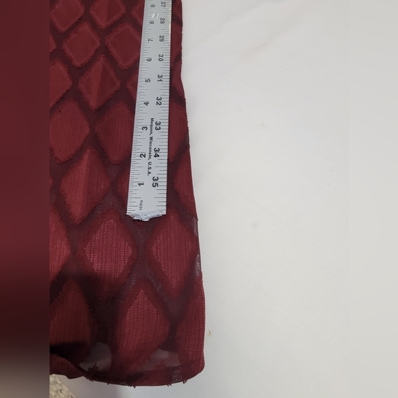 Band Of The Free Band of Gypsies Lila Merlot Midi Dress Size Small Lace  UpFront - Picture 10 of 15